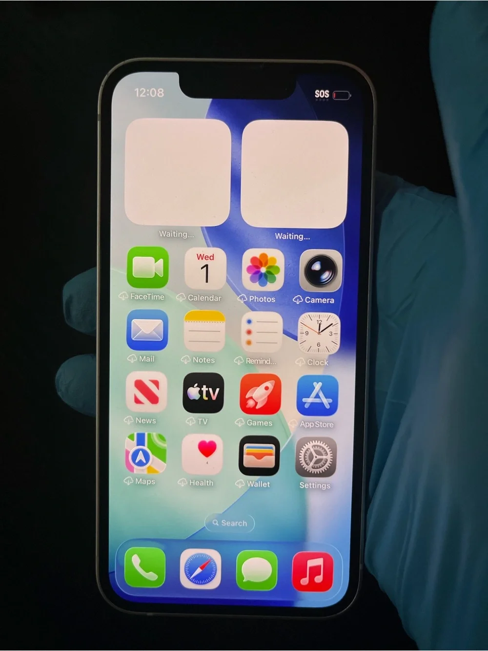 Apple smartphone white