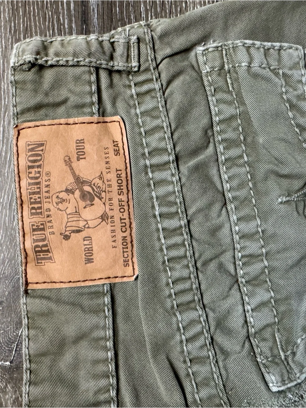 True Religion wear sturdy adjustable
