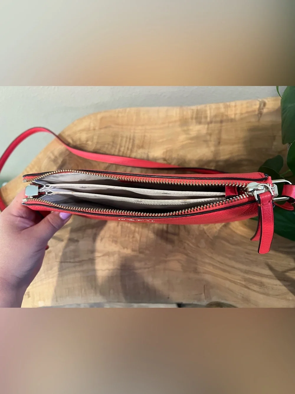 Kate Spade Coral Pink Jackson Triple Gusset Crossbody