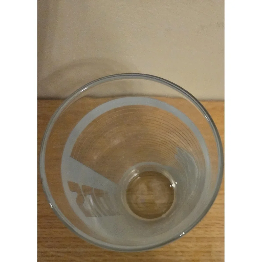 Detroit Lions 16 ounce Striped Pint Drinking Glass Officially NFL Licensed NWOT