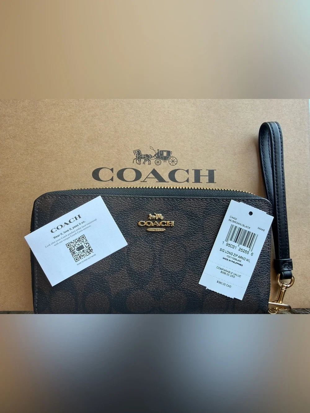 Coach signature coated