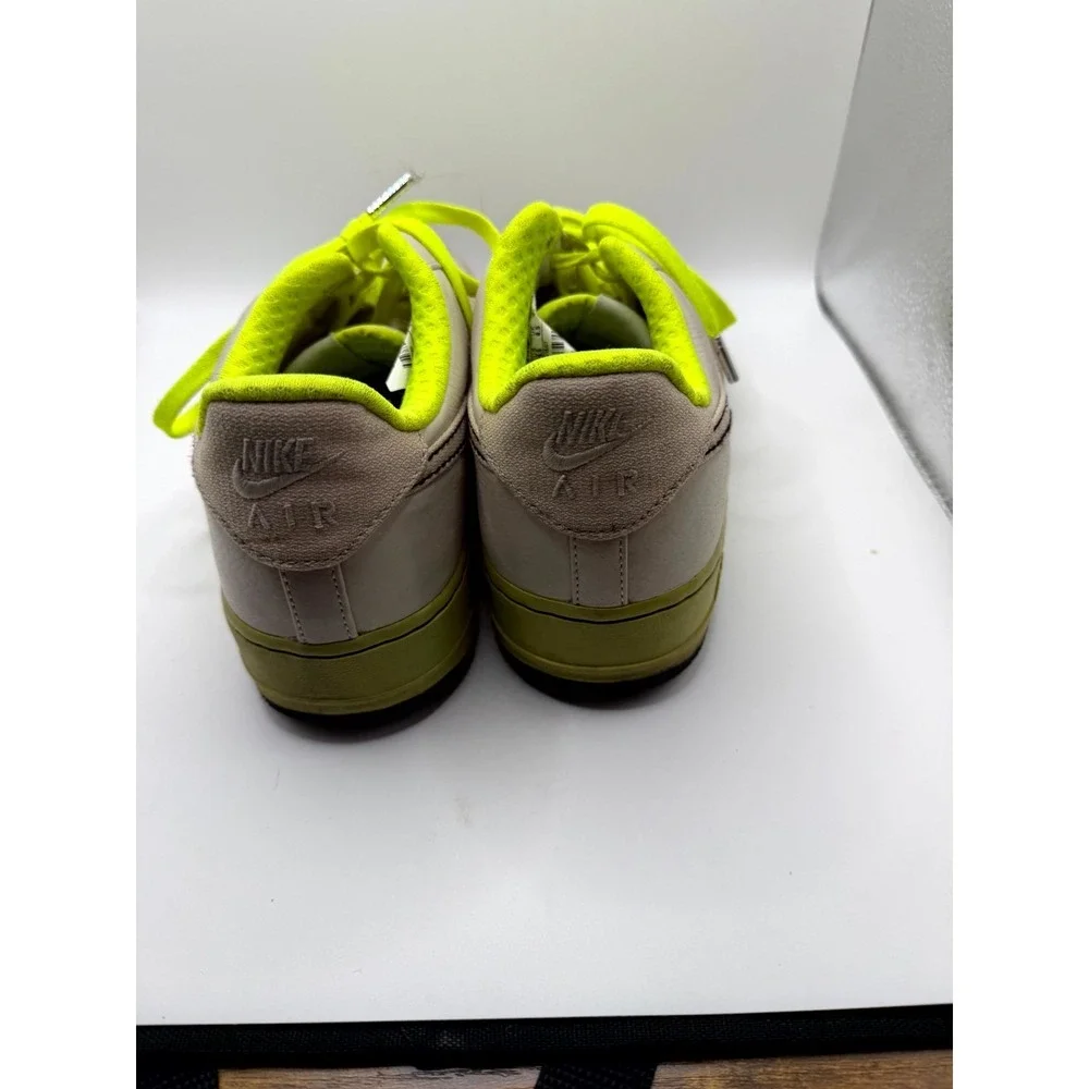 Nike Air Force 1 Premium 07 315180-002 Mens 9.5 Sneaker Light Bone Leather Shoes