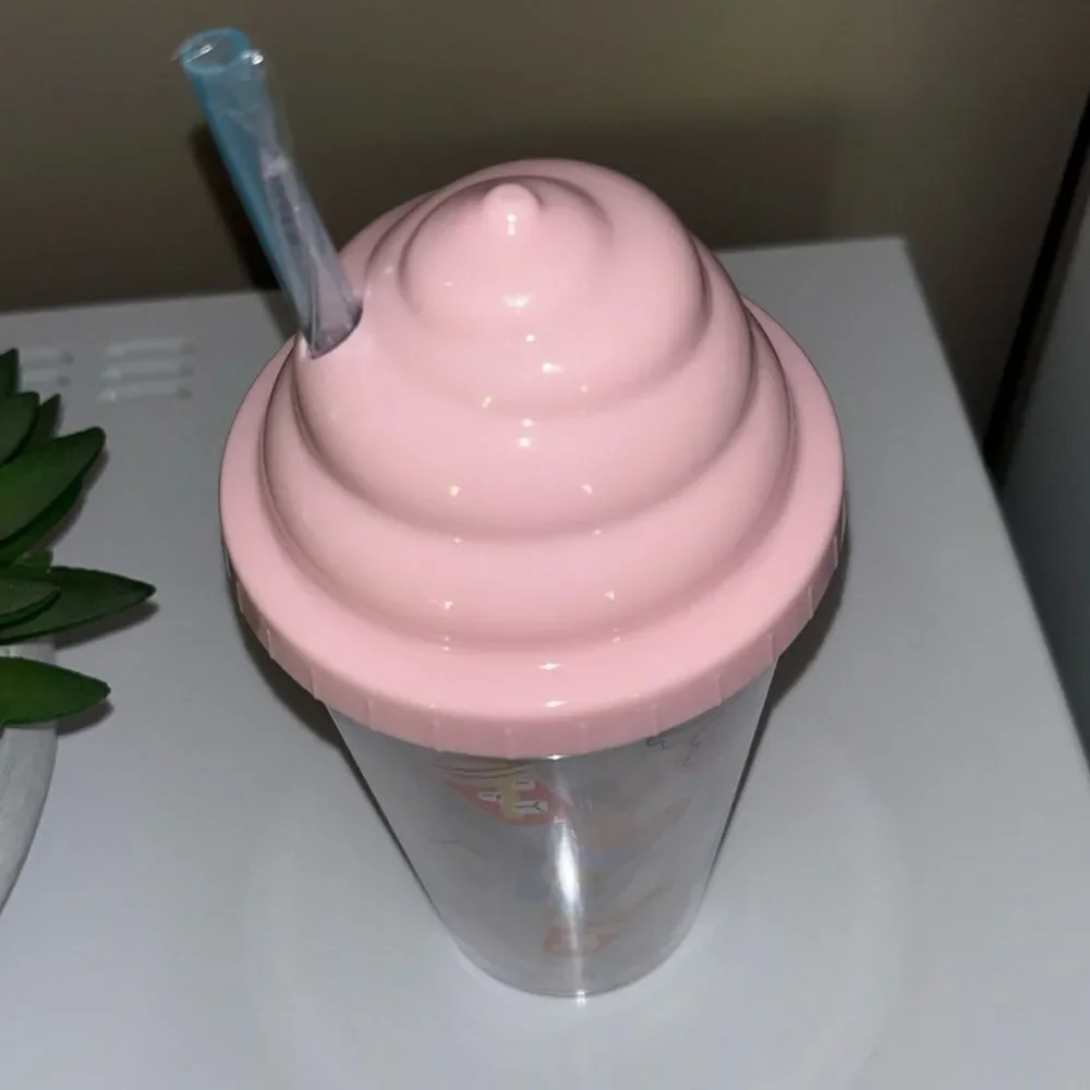 Disney Pink Ice Cream Tumbler with Straw