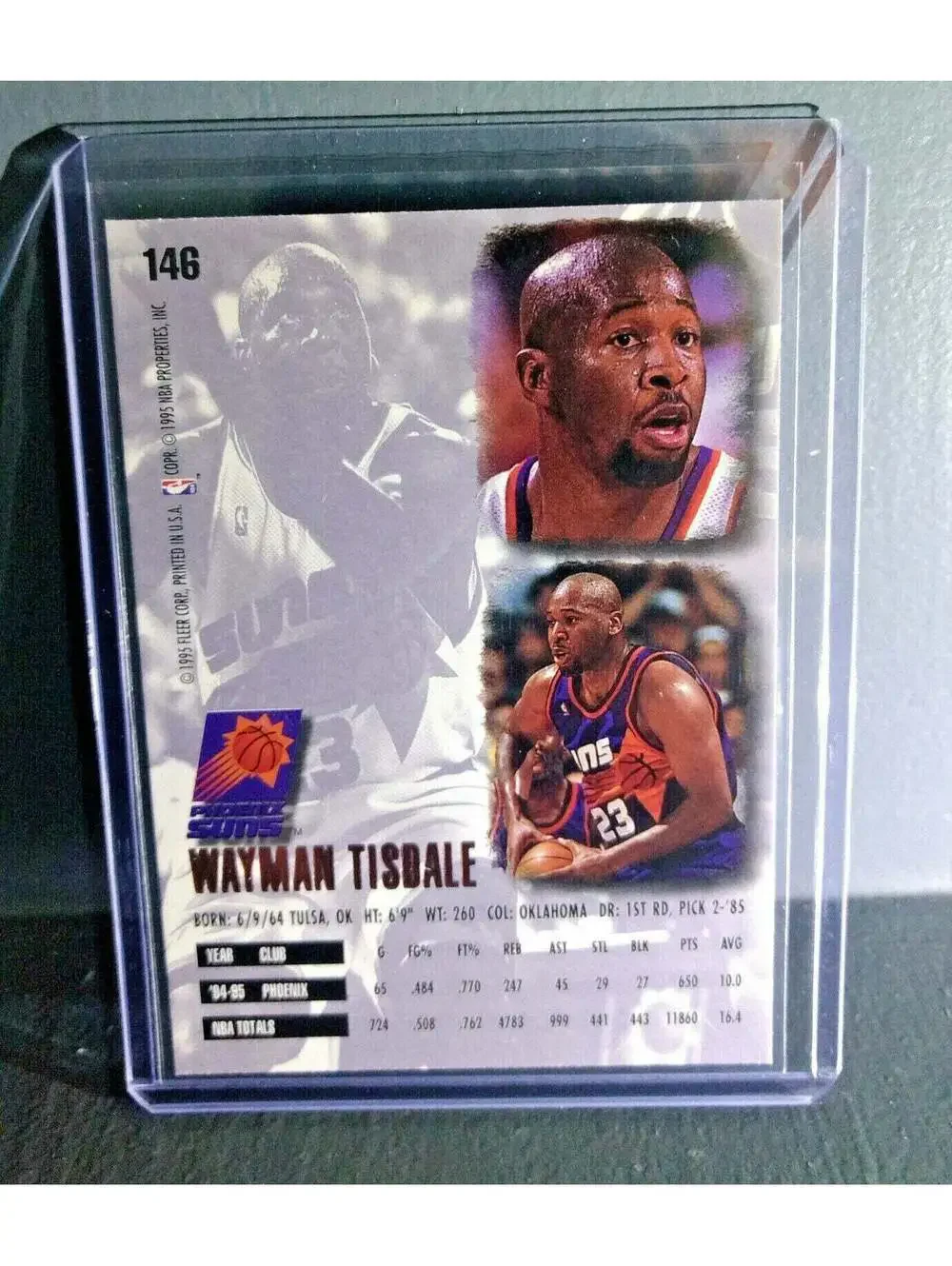 1995-96 Wayman Tisdale Fleer Ultra #146 Basketball Card