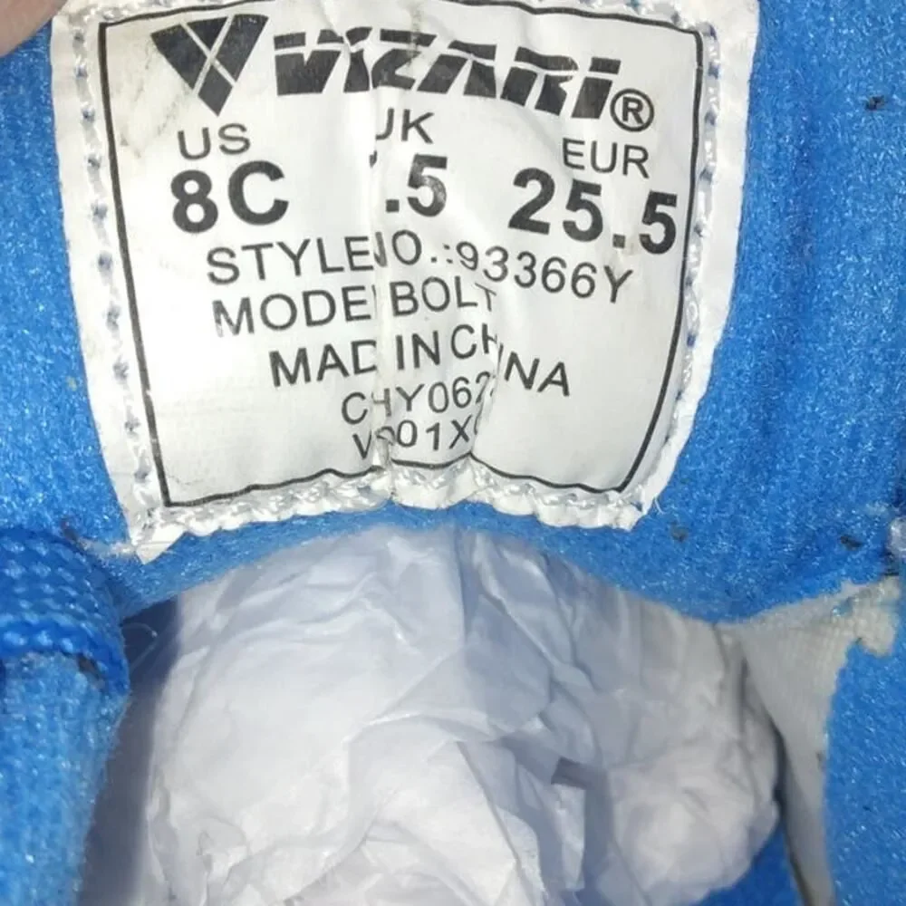 VIZARI Bolt FG Boys Blue/Silver/Black Soccer Cleats - Size: 8C