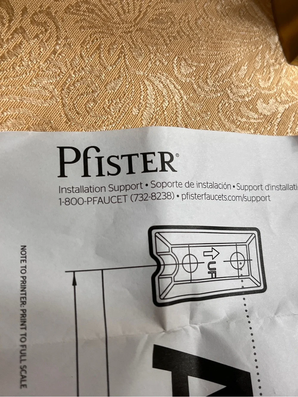 Pfister brushed gold