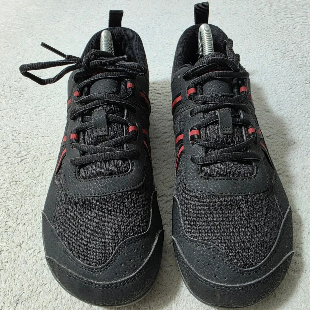 Xero Shoes Prio Sneakers Men 8.5 Black Red Minimalist Barefoot Running Shoe MINT