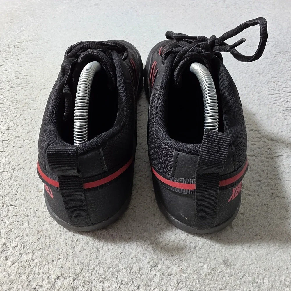 Xero Shoes Prio Sneakers Men 8.5 Black Red Minimalist Barefoot Running Shoe MINT