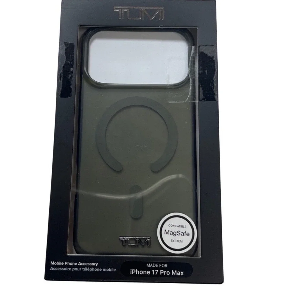Tumi iPhone 17 Pro Max Case Olive Green MagSafe Slim Cover TUOHMP17XSTMAN NEW‎