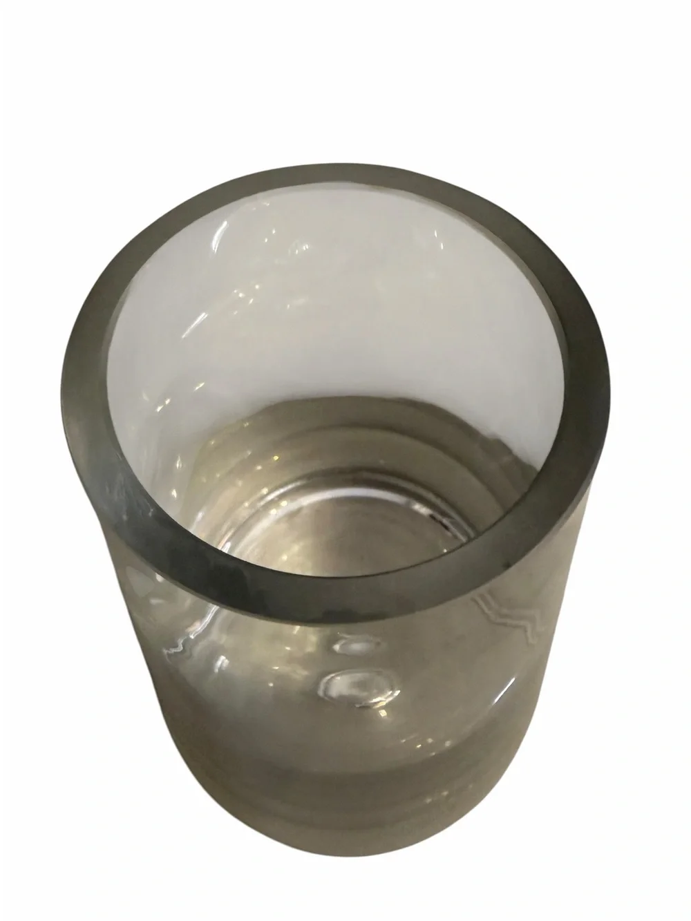 Clear Thick Bottom 7.25” Glass Vase