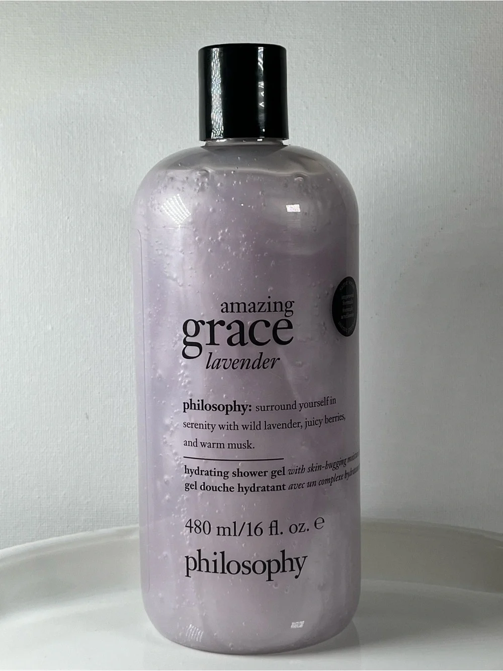 New Sealed Philosophy Amazing Grace Lavender Hydrating Shower Gel 16 Fluid Oz