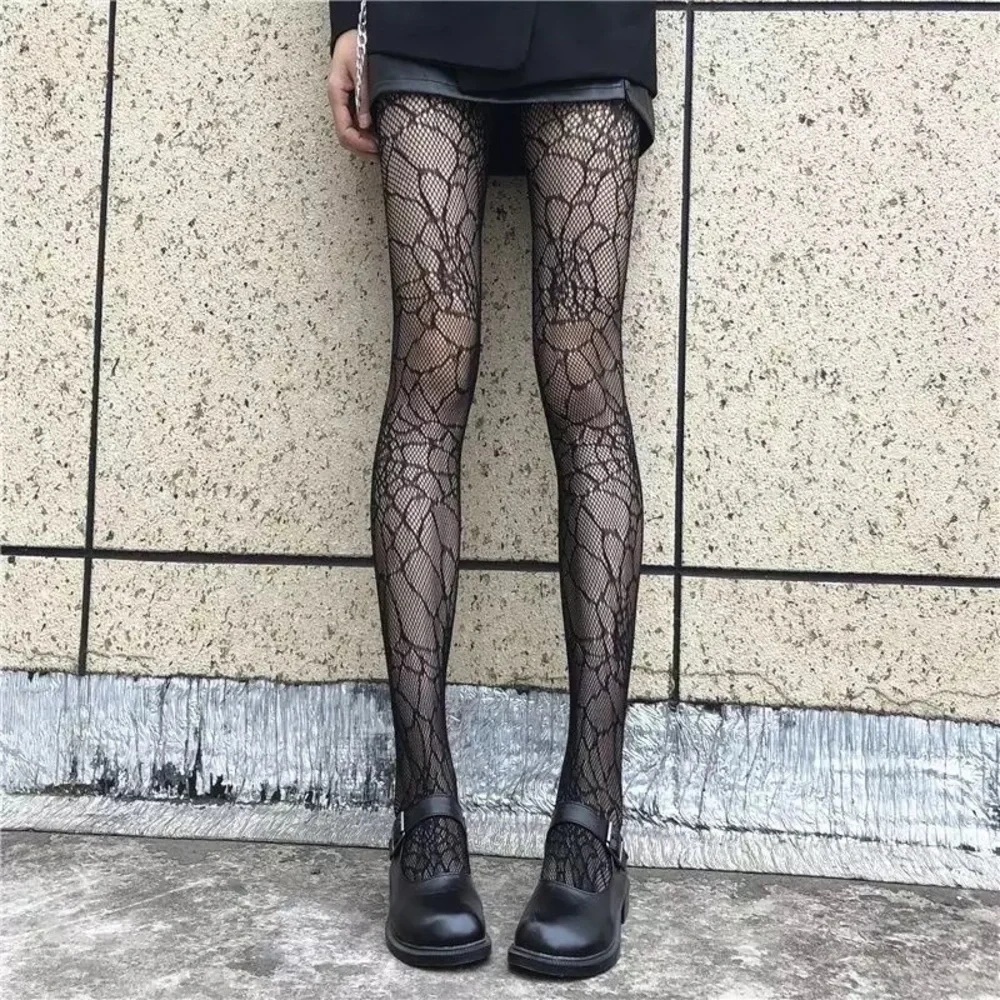 Gothic Tights Sexy Cosplay Costume Fishnet Stockings Nylon Thigh High Pantyhose