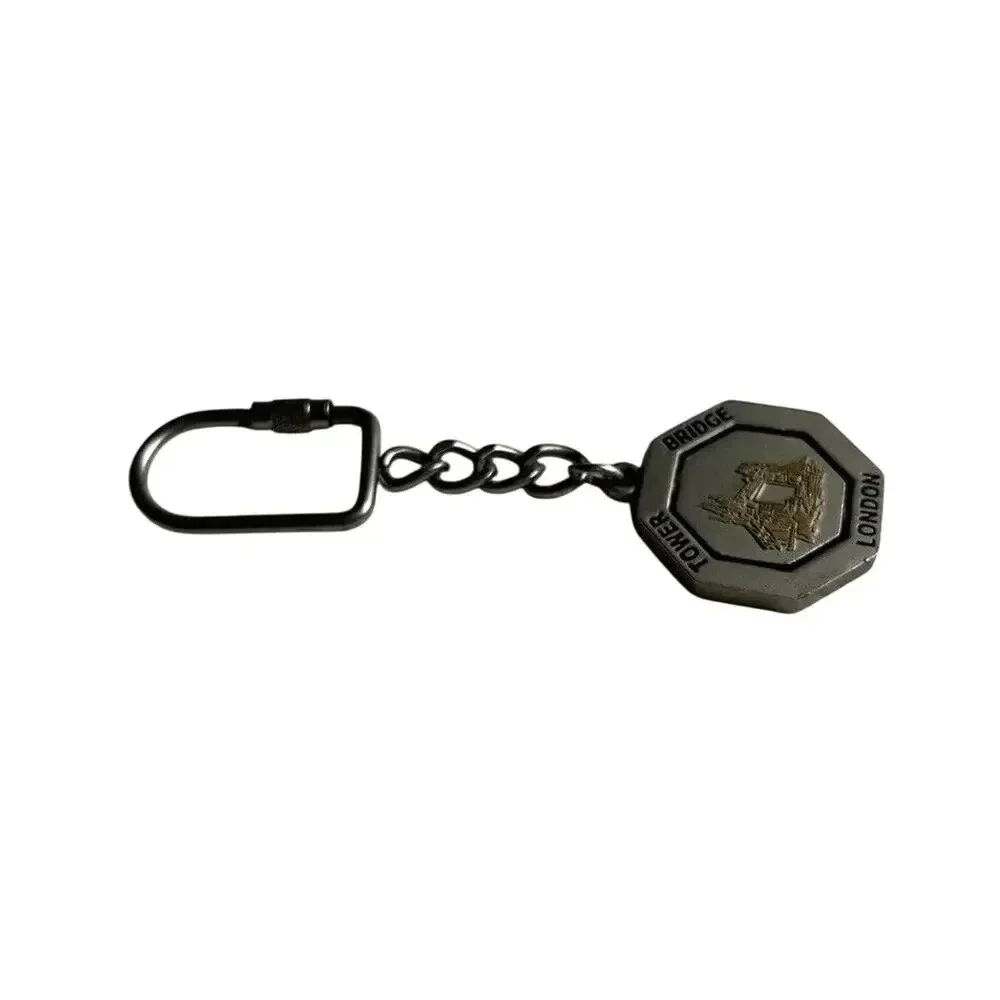London Spinner Keychain England Souvenir City Sights Spinning Center Keyring