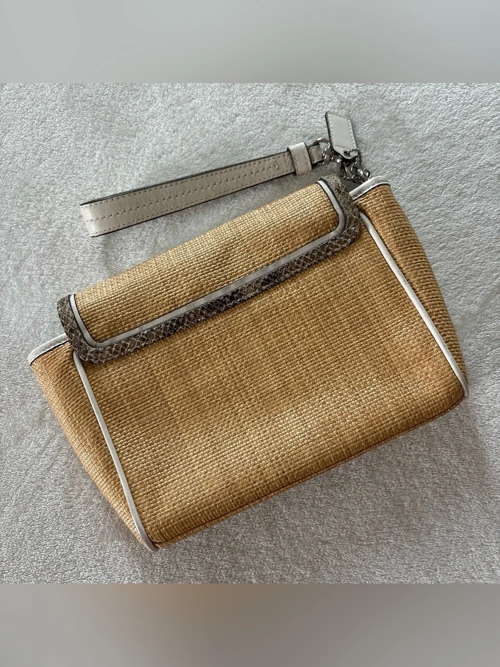 Coach straw woven