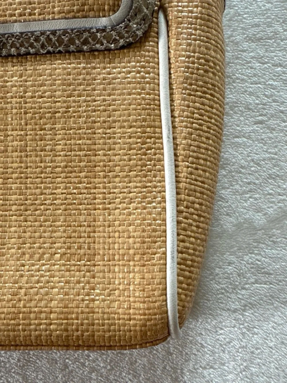 Coach straw woven