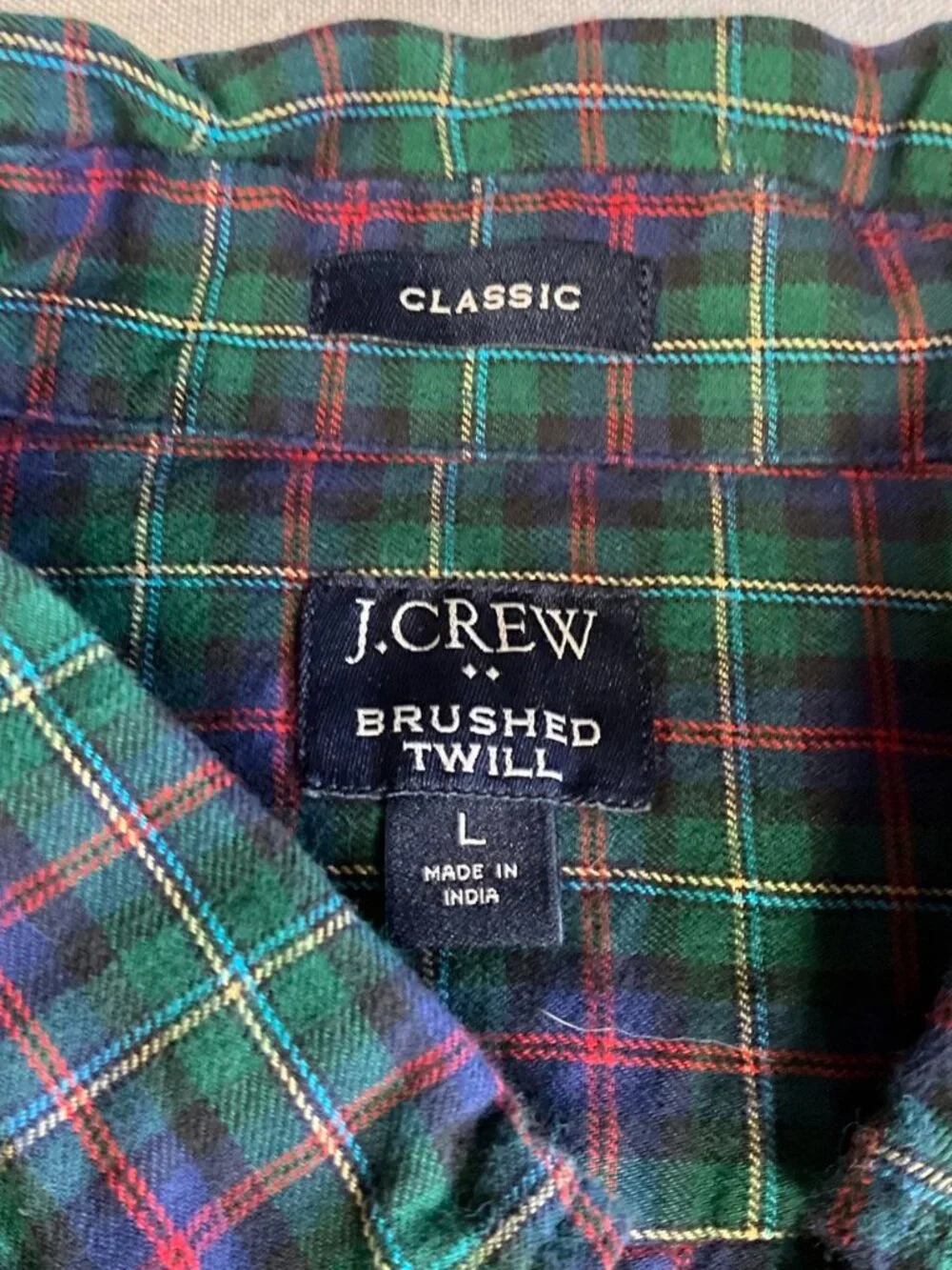 J. Crew crew brushed