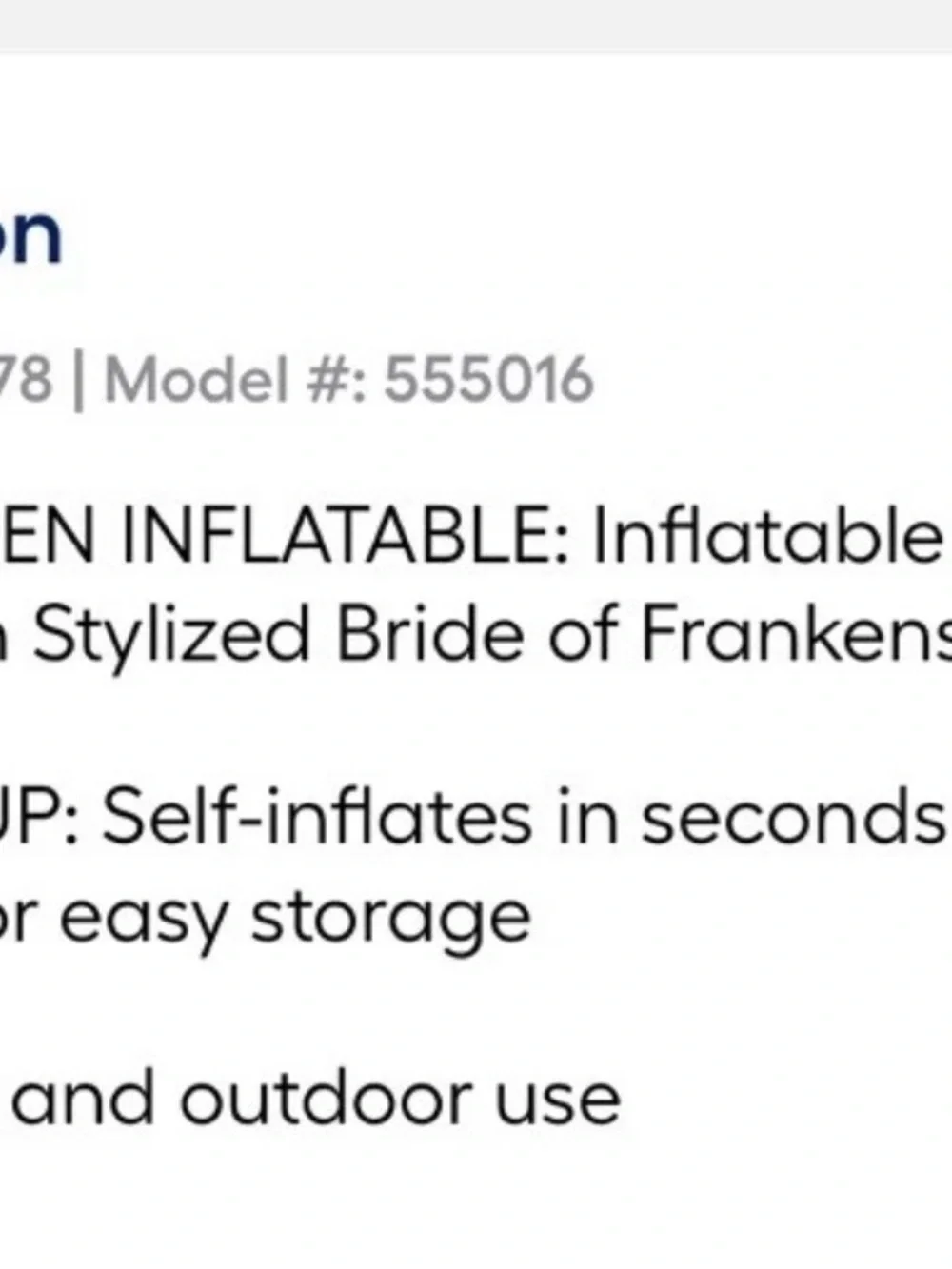 N/A cute inflatable