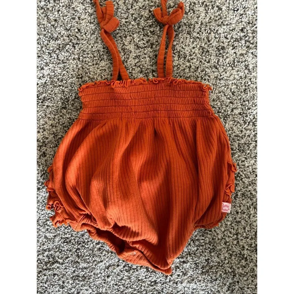 ❤️RuffleButts Ribbed Bubble Romper