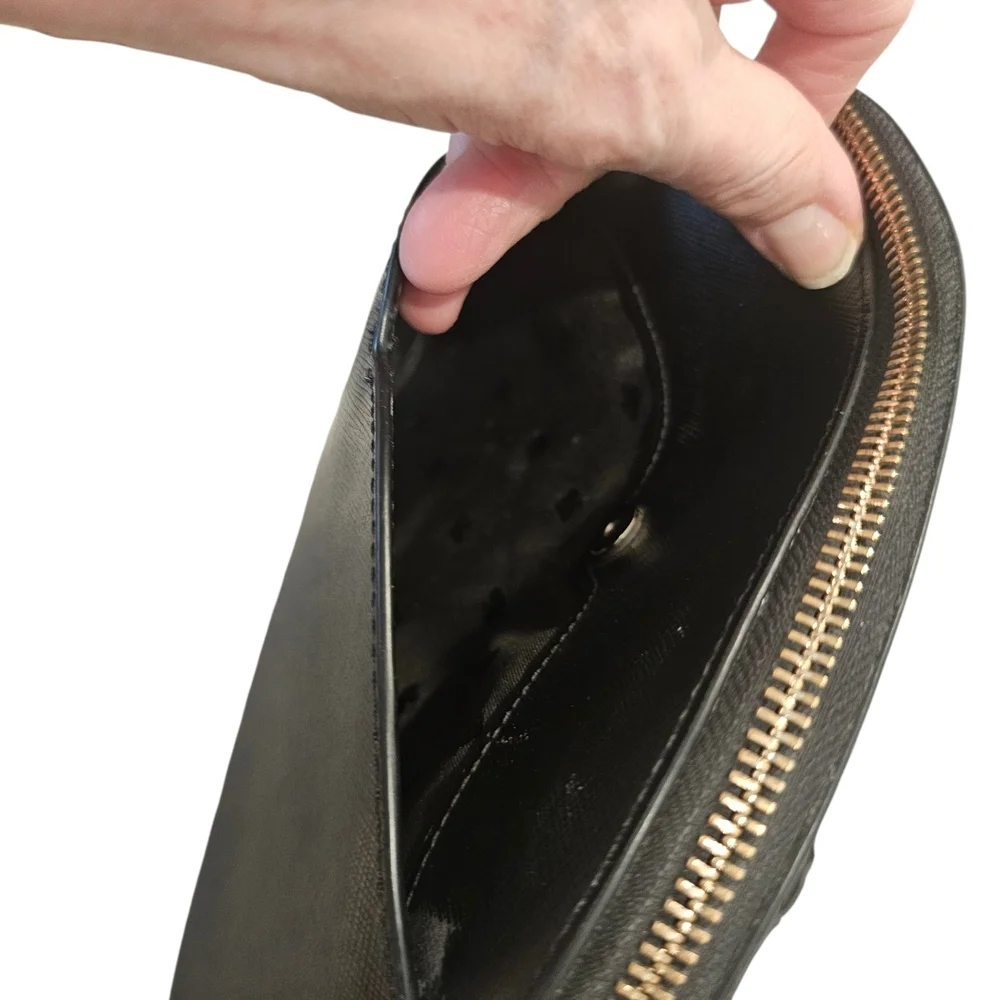 Kate Spade Black Leather Payton Dome Crossbody