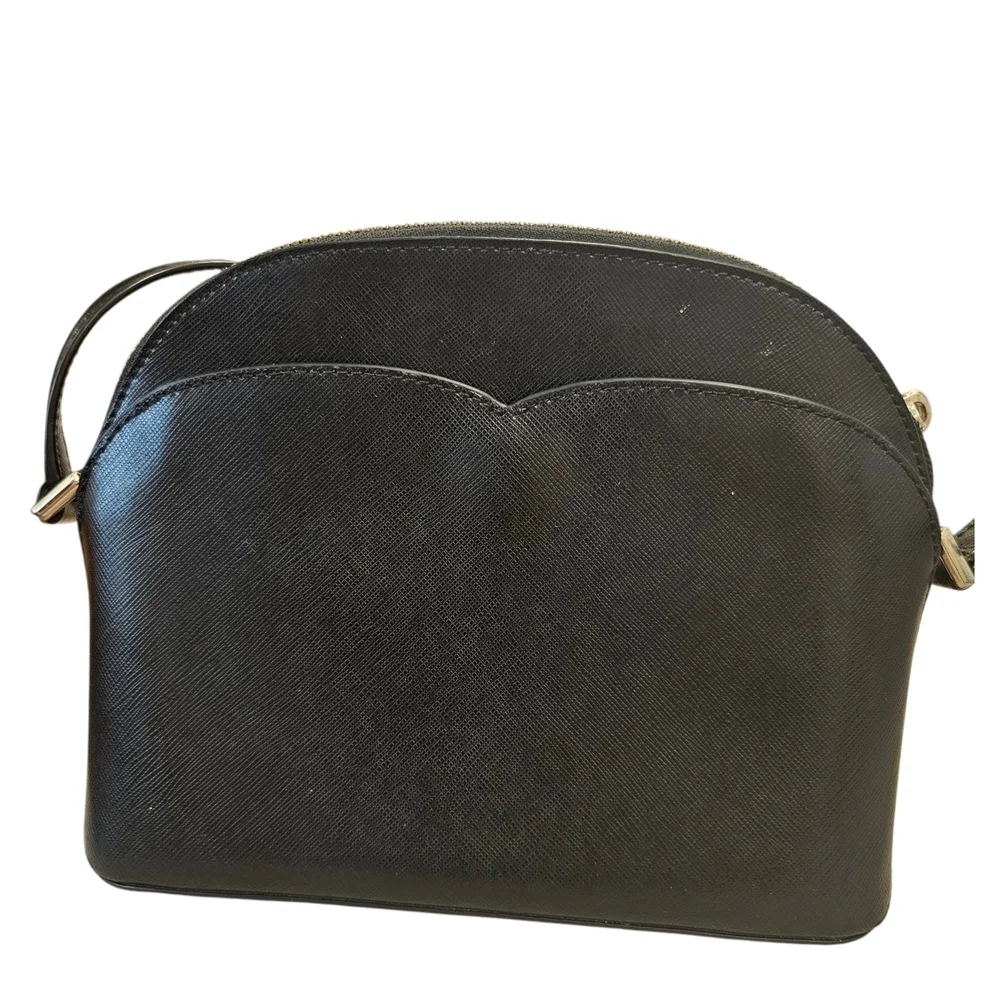 Kate Spade Black Leather Payton Dome Crossbody