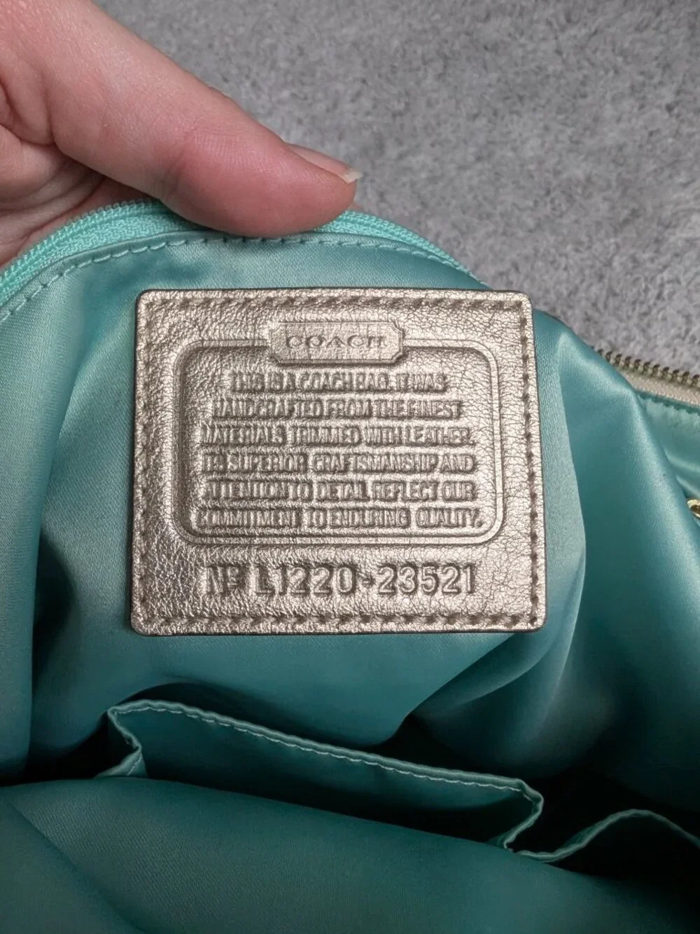 Coach poppy signature