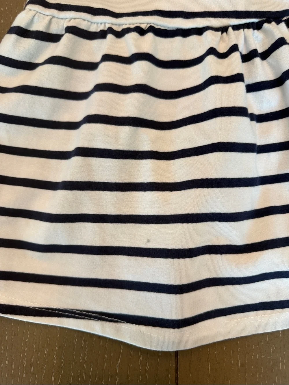 Sperry Baby Girls’ Short-Sleeve Nautical Navy Stripe Sailor Dress • Size 12M