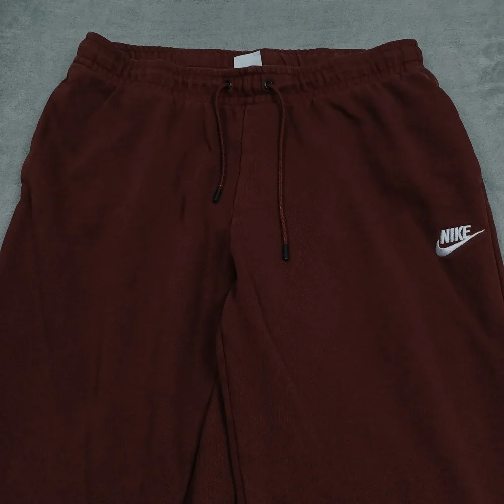 Nike Pants Womens Large Red Joggers Fleece Casual Drawstring