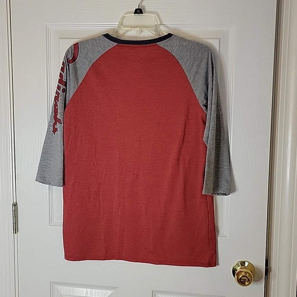 The Nike Tee St Louis Cardinals Ladies Large Top Red Gray Navy White