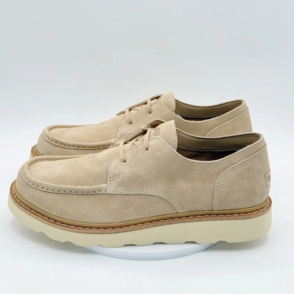 Sorel Slabtown 62 Stoic Shoes Size 10 Mens Canoe / Ceramic Suede Moc Toe NEW
