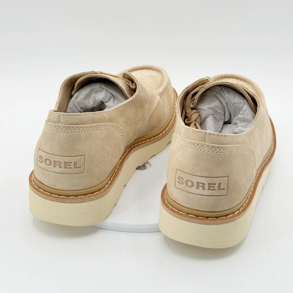 Sorel Slabtown 62 Stoic Shoes Size 10 Mens Canoe / Ceramic Suede Moc Toe NEW