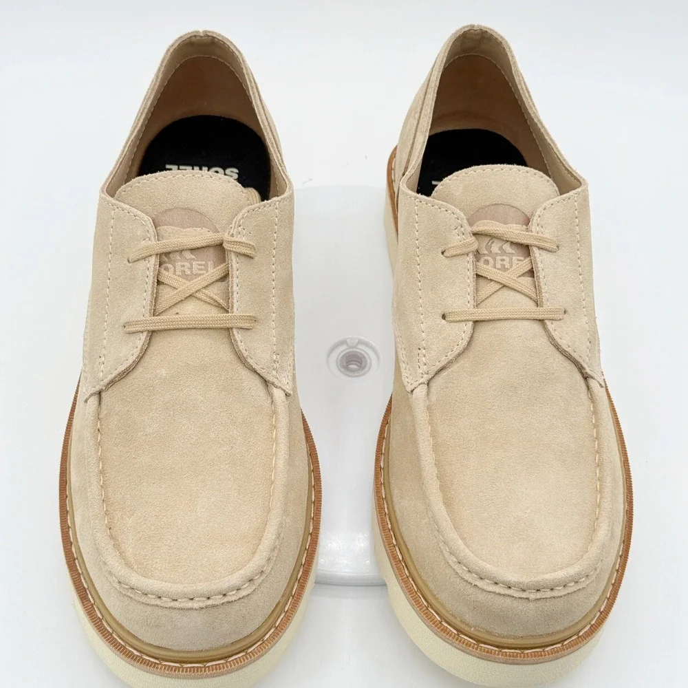 Sorel Slabtown 62 Stoic Shoes Size 10 Mens Canoe / Ceramic Suede Moc Toe NEW