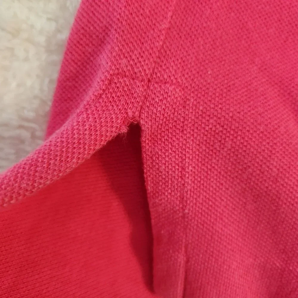 Polo Ralph Lauren Men's Pink Cotton Polo Shirt Classic Fit Green Pony Size Small
