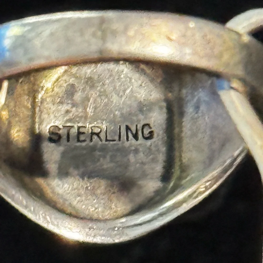 Vintage Native American Sterling Silver Thunderbird Ring Size 5.75