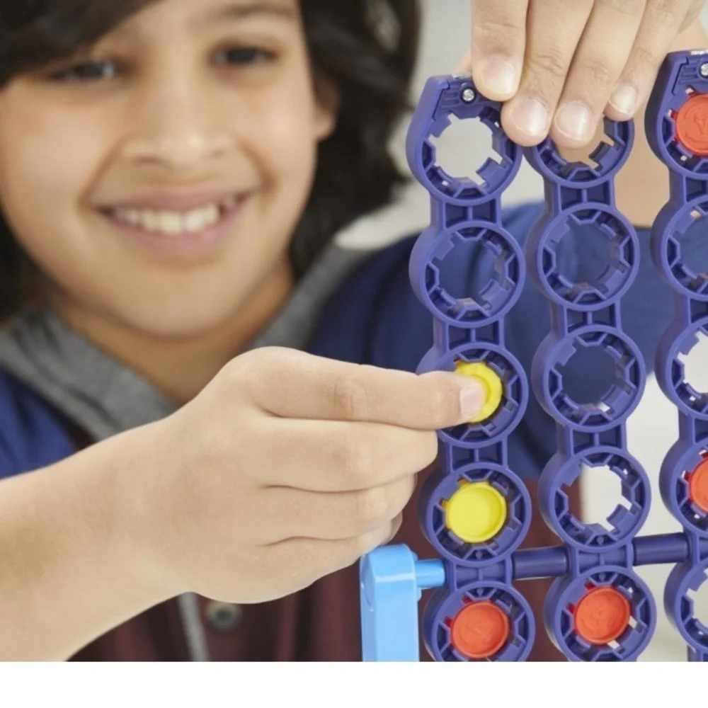 Hasbro Connect 4 Spin Game, Features Spinning Connect 4 Grid, Game for 2 Player