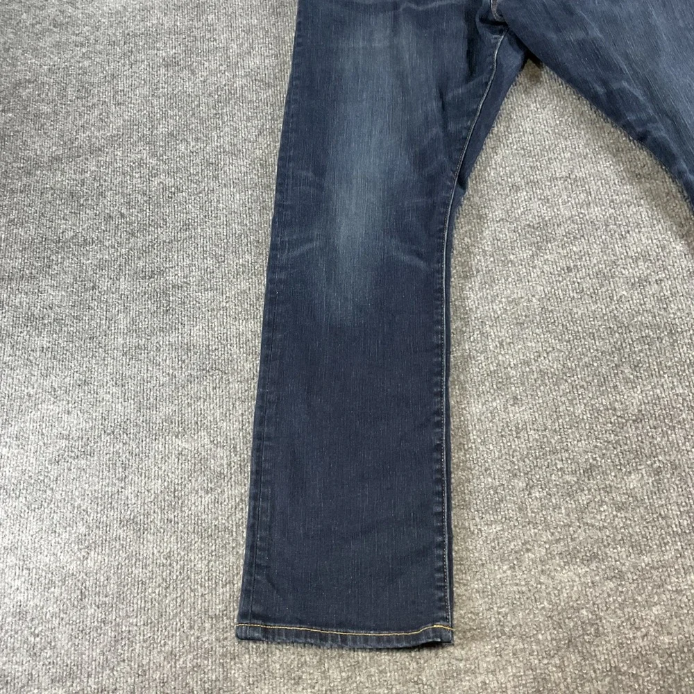 Polo Ralph Lauren Varick Slim Straight Jeans Mens 35x30 Dark Wash Stretch Denim