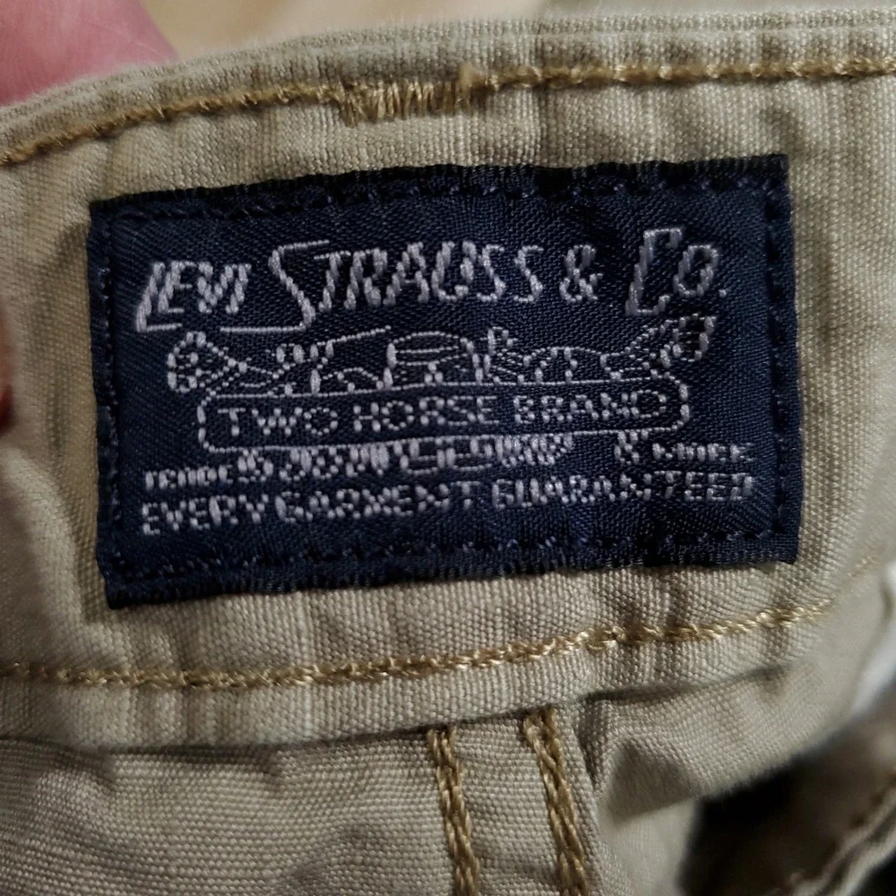 Levi Strauss & Co Mens 34 Cargo Shorts Tan Khaki Ripstop Cotton 23251-0009