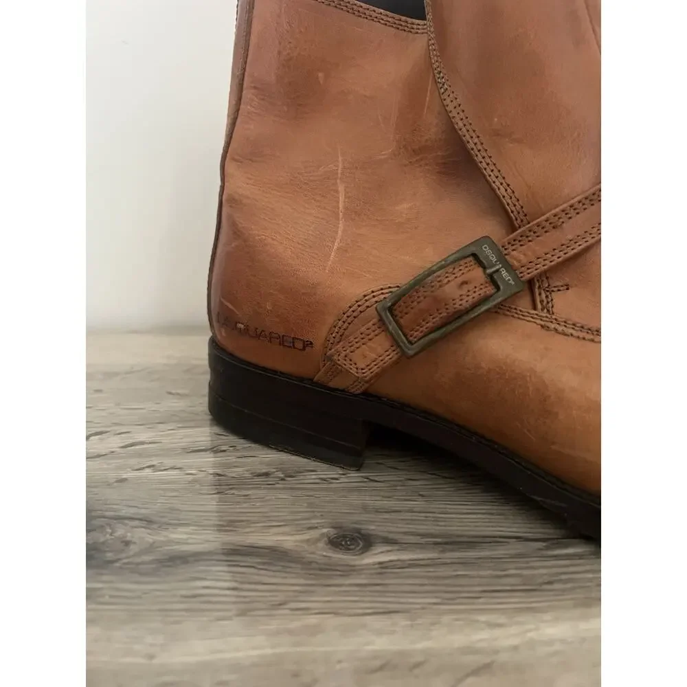 DSQUARED2 brown leather