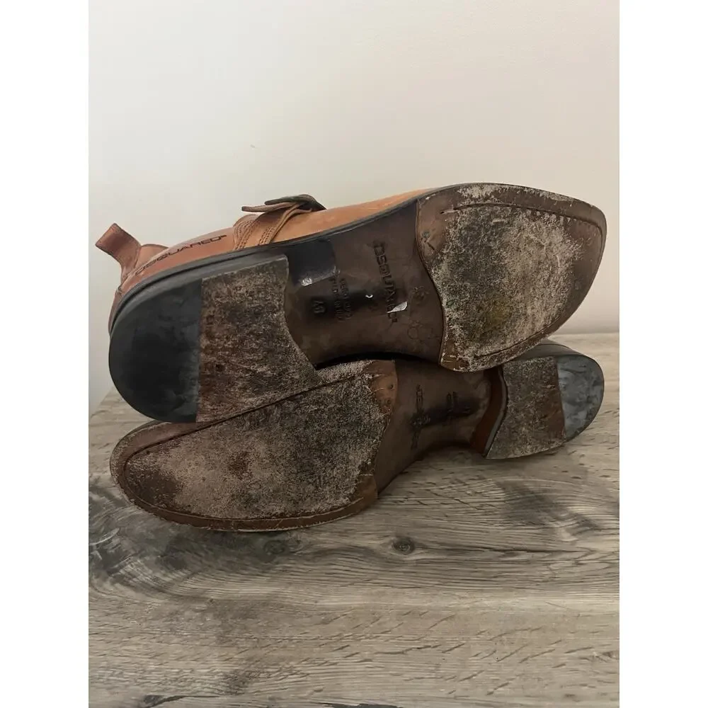 DSQUARED2 brown leather