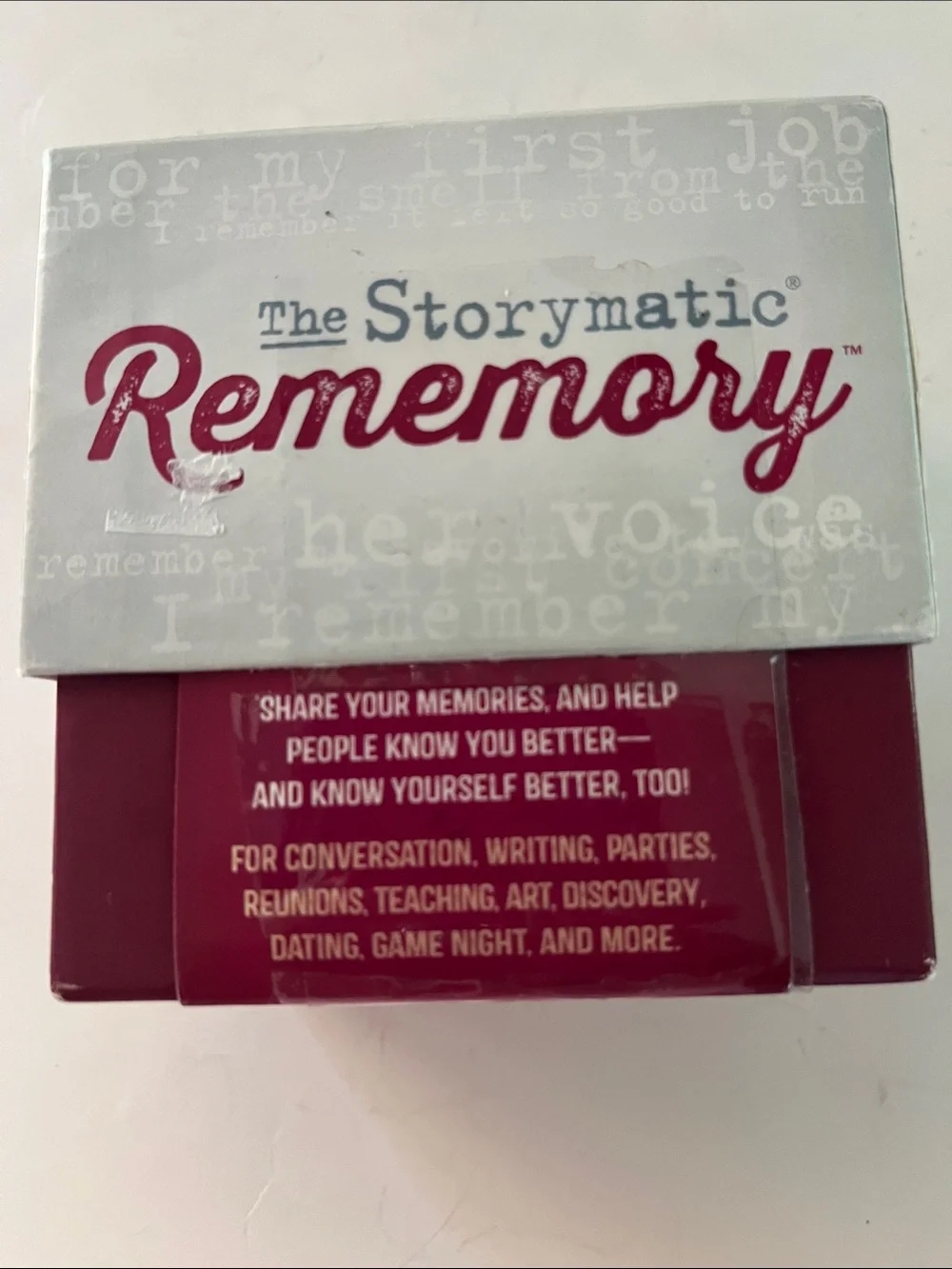 Storymatic past cards or