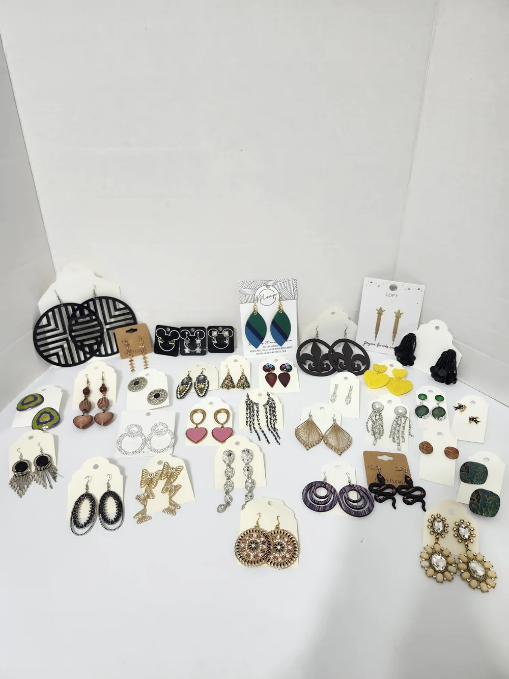 Assorted Earring Mix Rhinestone Wood Vintage To Now Enamel Everyday Wear Variety