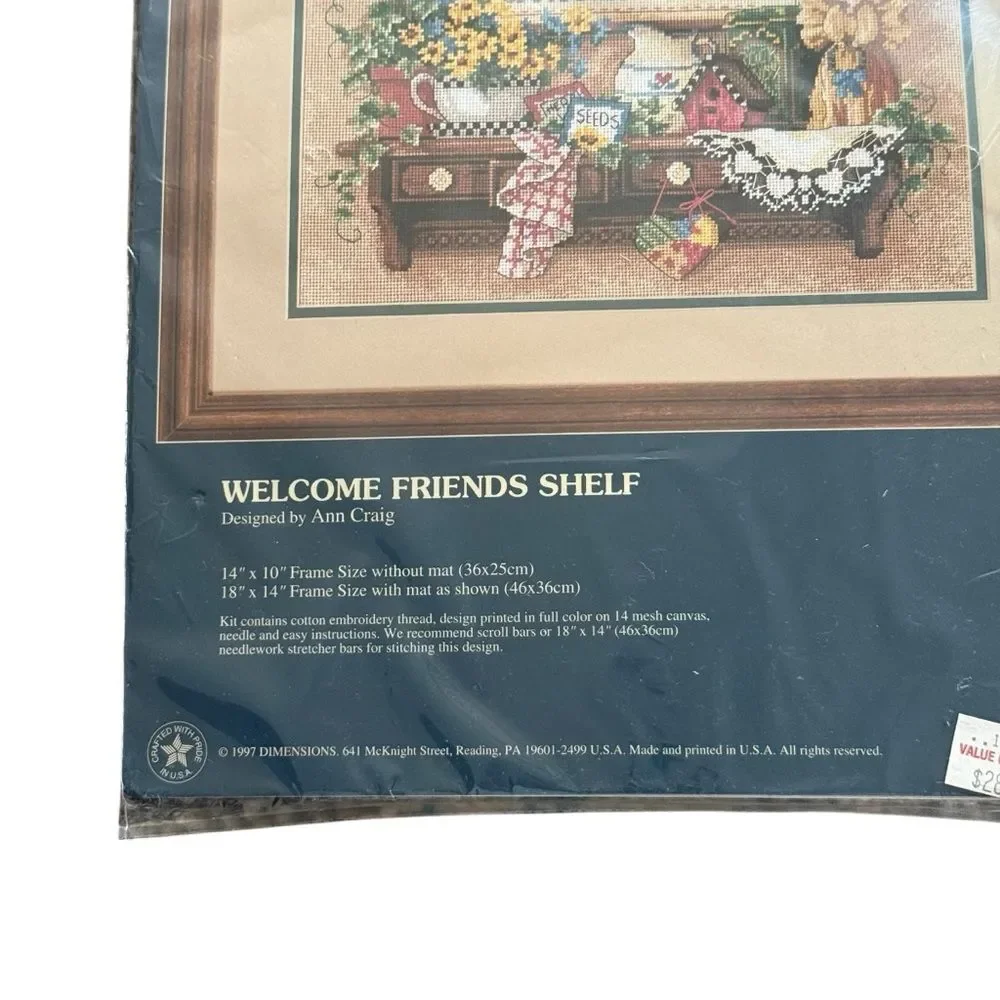 Vintage 1997 Sunset Welcome Friends Needlepoint Kit 12127 NEW SEALED