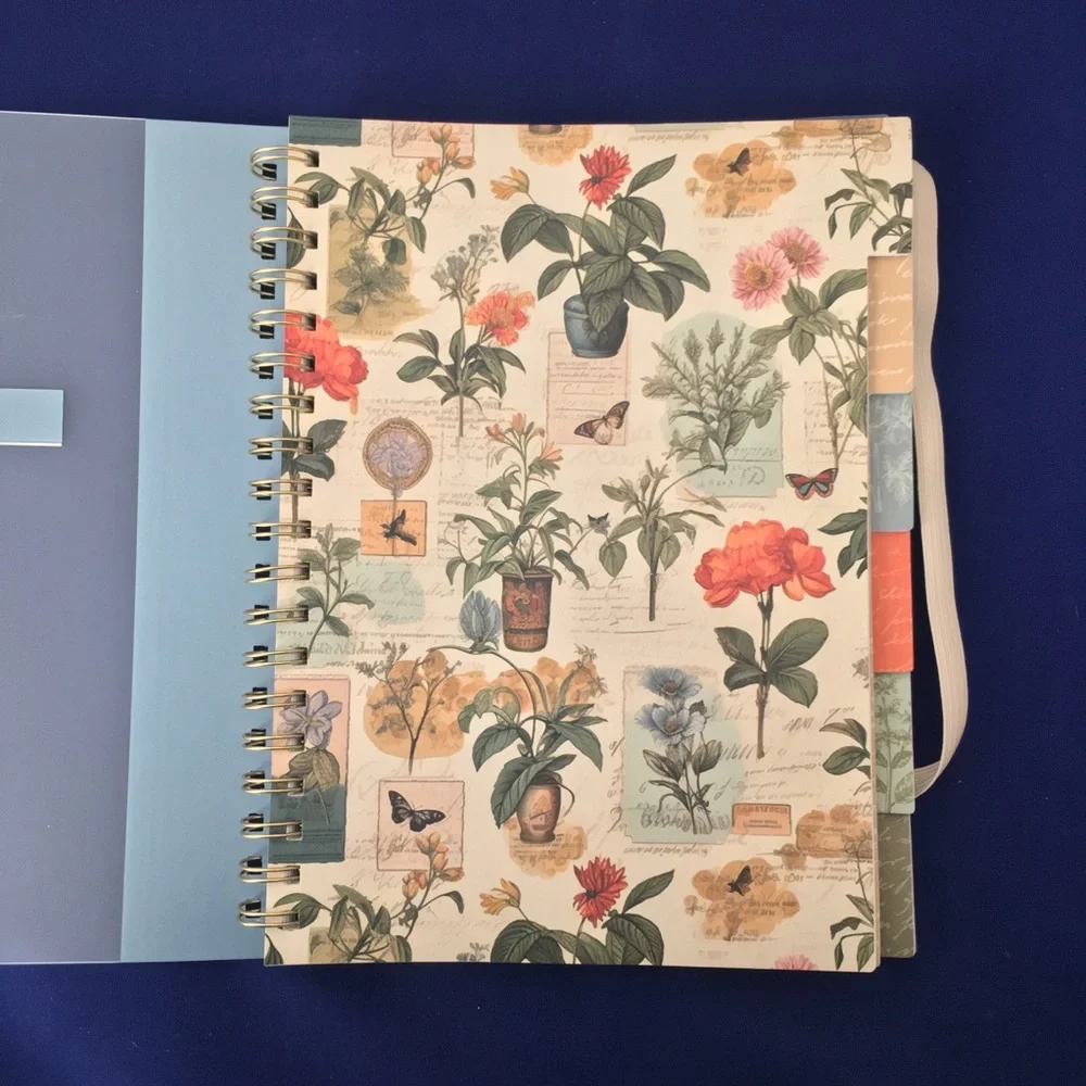 Vintage Style Floral Notebook
