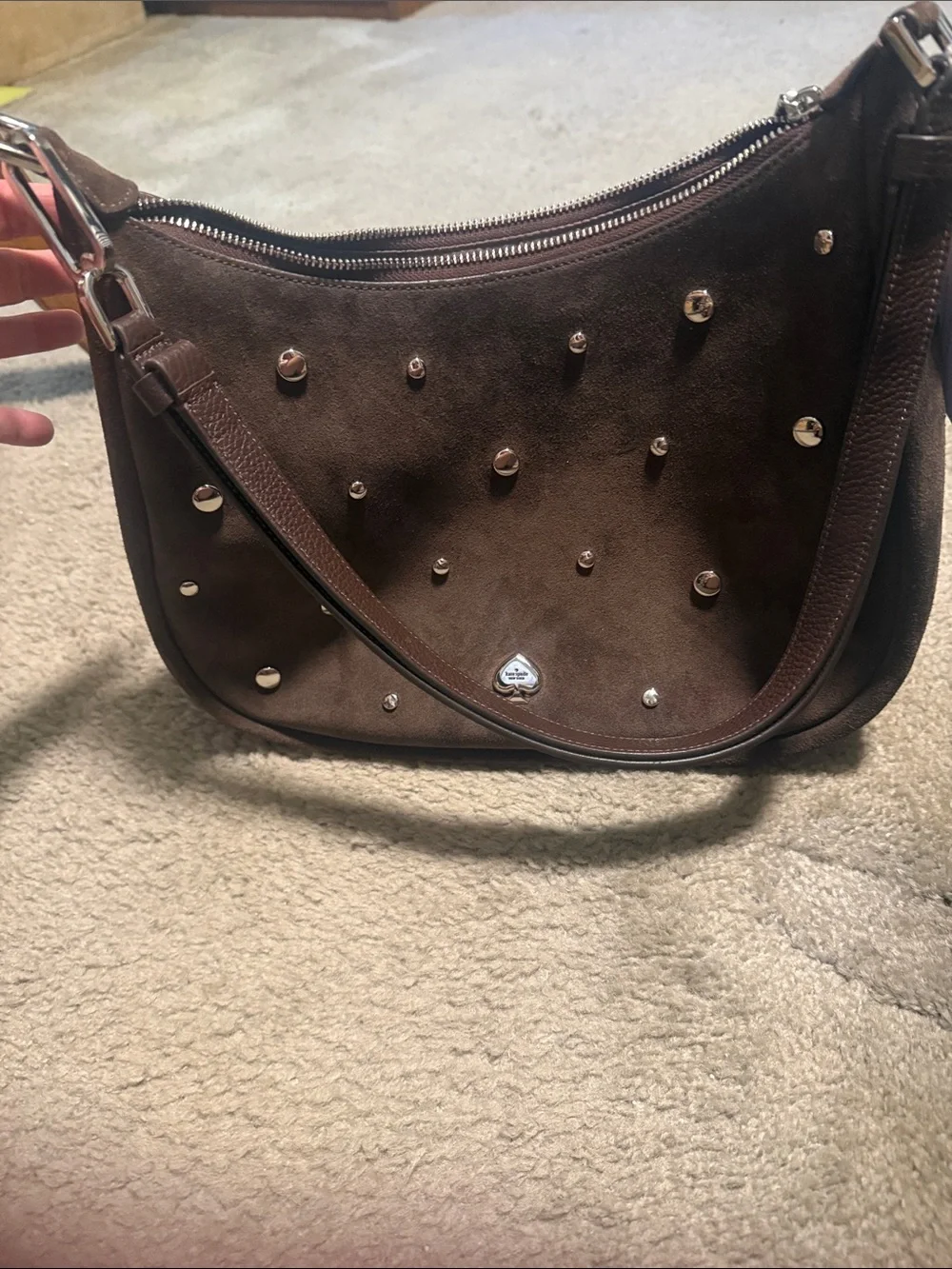 kate spade brown suede