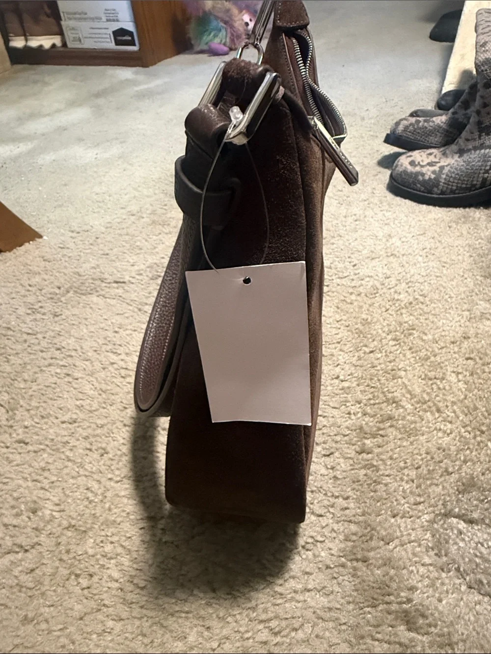 kate spade brown suede