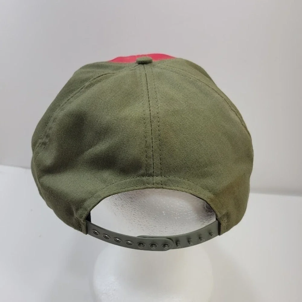 Boy Scouts of America Hat Cap Red Green Snapback Vintage 1980s/90s  Made In USA