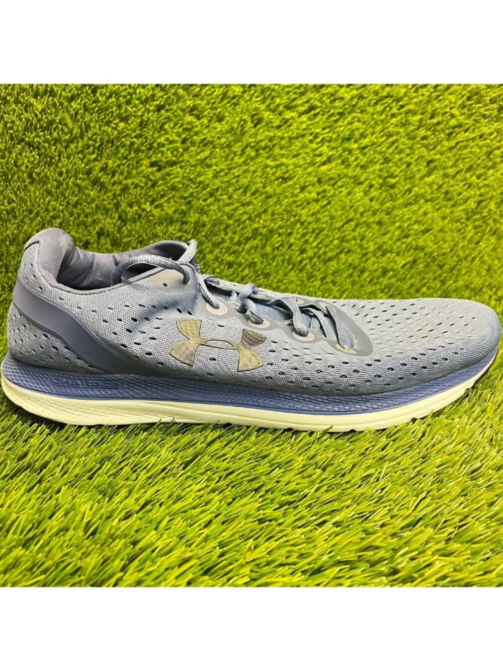 Under Armour Charged Impulse Mens Size 14 Blue Athletic Running Shoes Sneakers