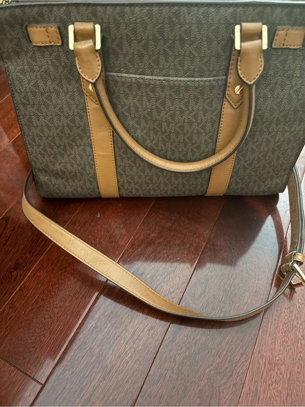 Michael Kors structured polished trim