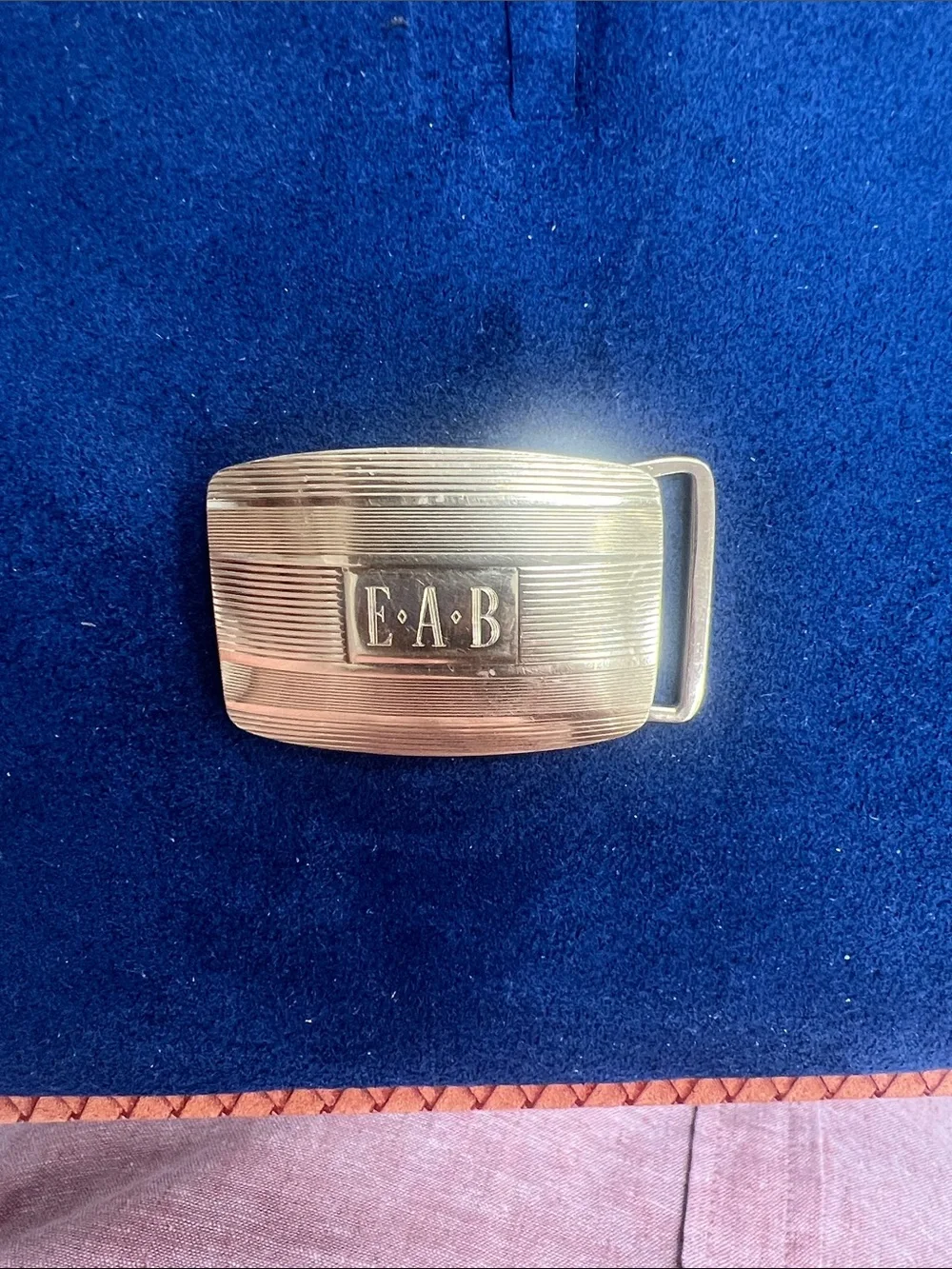 Monogrammed Tiffany & Co Belt Buckle -