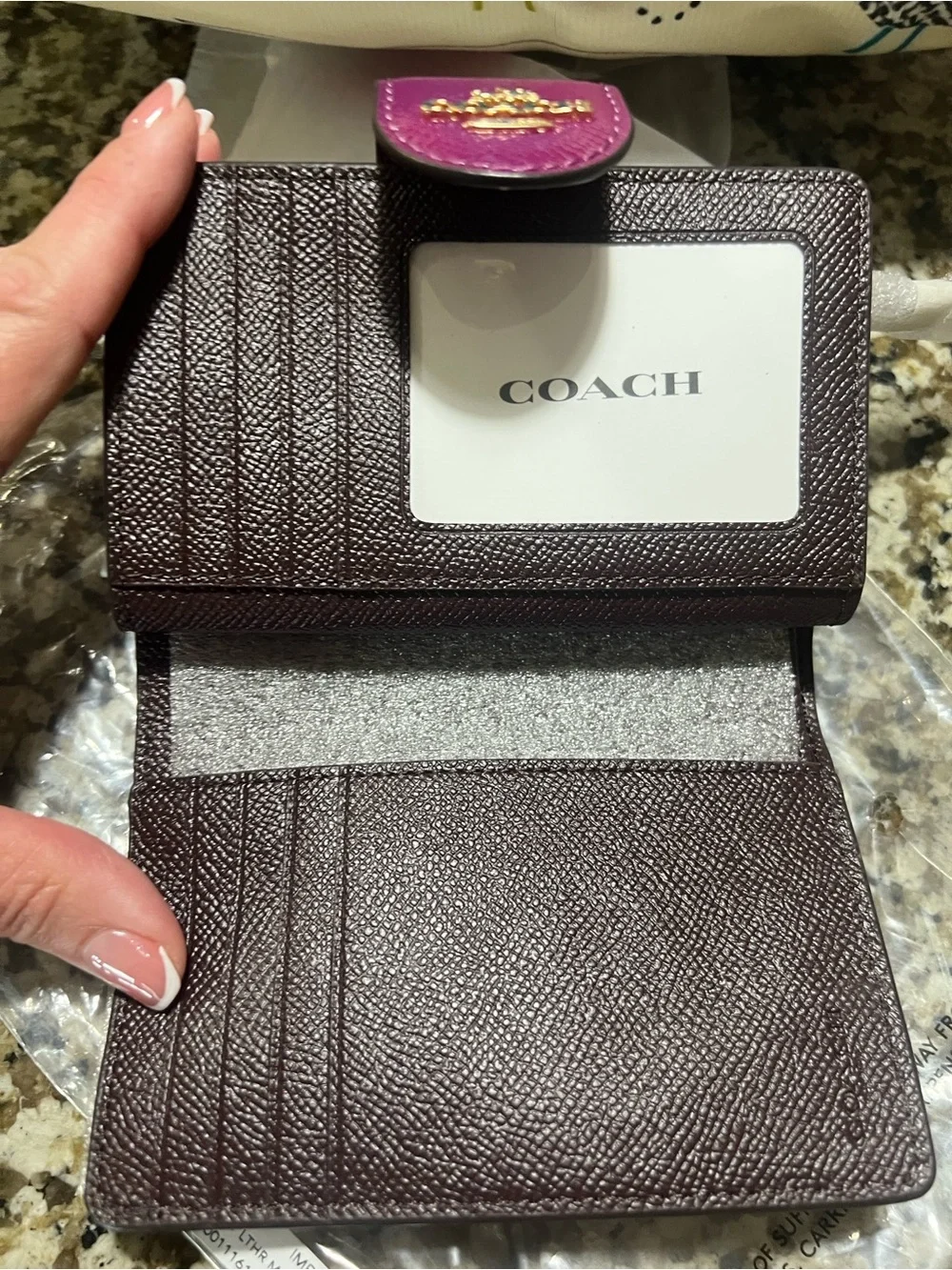 Coach compact wallet