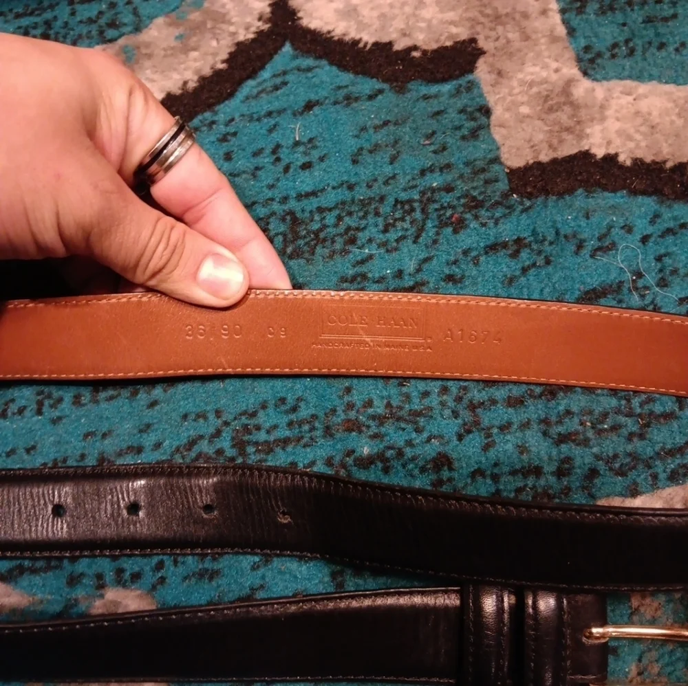 Cole Haan features belt